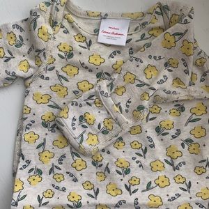 Newborn, Hanna Andersson sleeper gown with hand covers